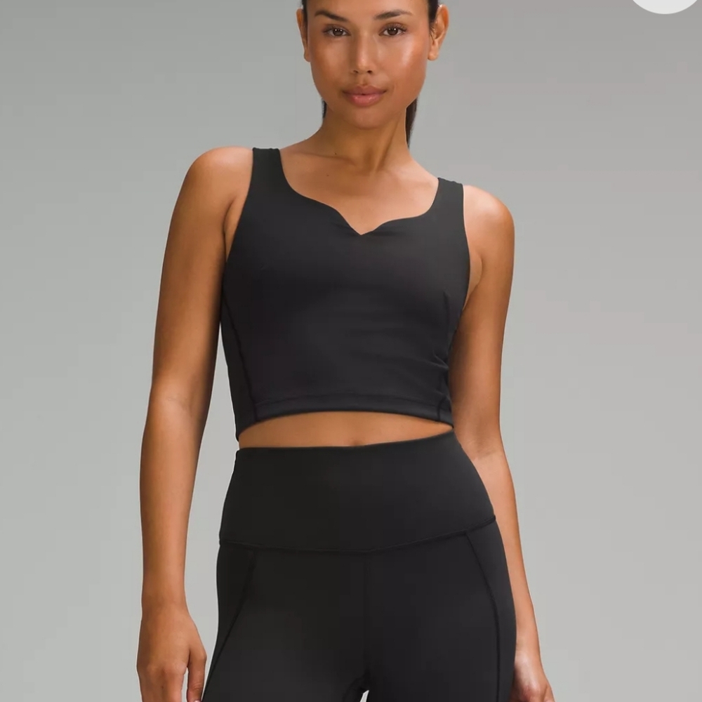 NWT Lululemon Wunder Train Sweetheart Tank Top, B/C Cup, Black, Size 8